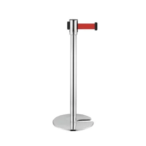 Rào Chắn Dây Kéo Inox Loại 2M (Đế Kim Loại Đúc)