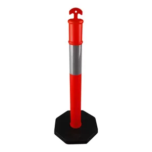 Cọc tiêu nhựa đáy cao su 004 – 110cm
