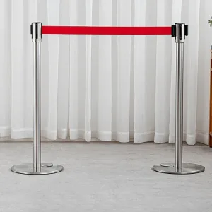 Cọc tiêu inox, trụ inox đế đúc liền hình chữ U dùng phân làn dẫn lối, chia lối, chỉ dẫn cho người dùng
