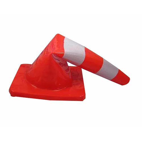 Cọc tiêu nhựa mềm PVC cao 70cm (35x35cm) - Ảnh 2