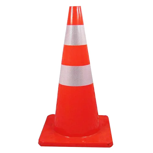 Cọc tiêu nhựa mềm PVC cao 70cm (35x35cm)