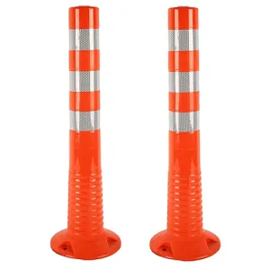 Cọc tiêu phân làn giao thông Hàn Quốc 75 đế 250mm nhựa siêu dẻo