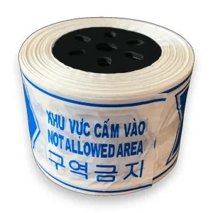Cuộn rào chắn cấm vào 2 lớp màu trắng xanh