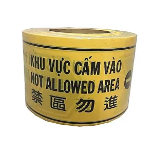 Cuộn rào chắn cấm vào 2 lớp màu vàng đen