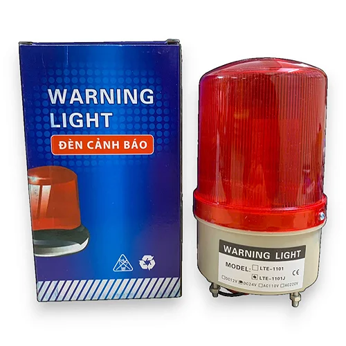 Đèn quay cảnh báo loại 220v có còi âm thanh cảnh báo