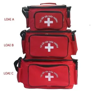TÚI SƠ CỨU – TÚI Y TẾ LOẠI A (kích thước: 30x22x22cm) CHUẨN THÔNG TƯ 19 CỦA BỘ Y TẾ