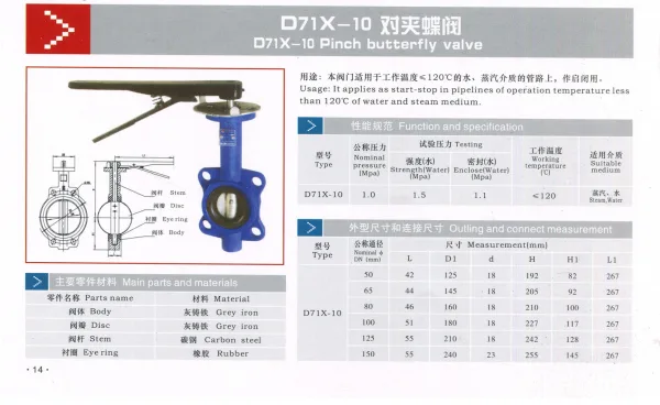 Van bướm tay gạt D71X - Ảnh 2