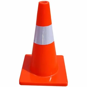 Cọc tiêu nhựa mềm PVC cao 45cm (28x28cm)