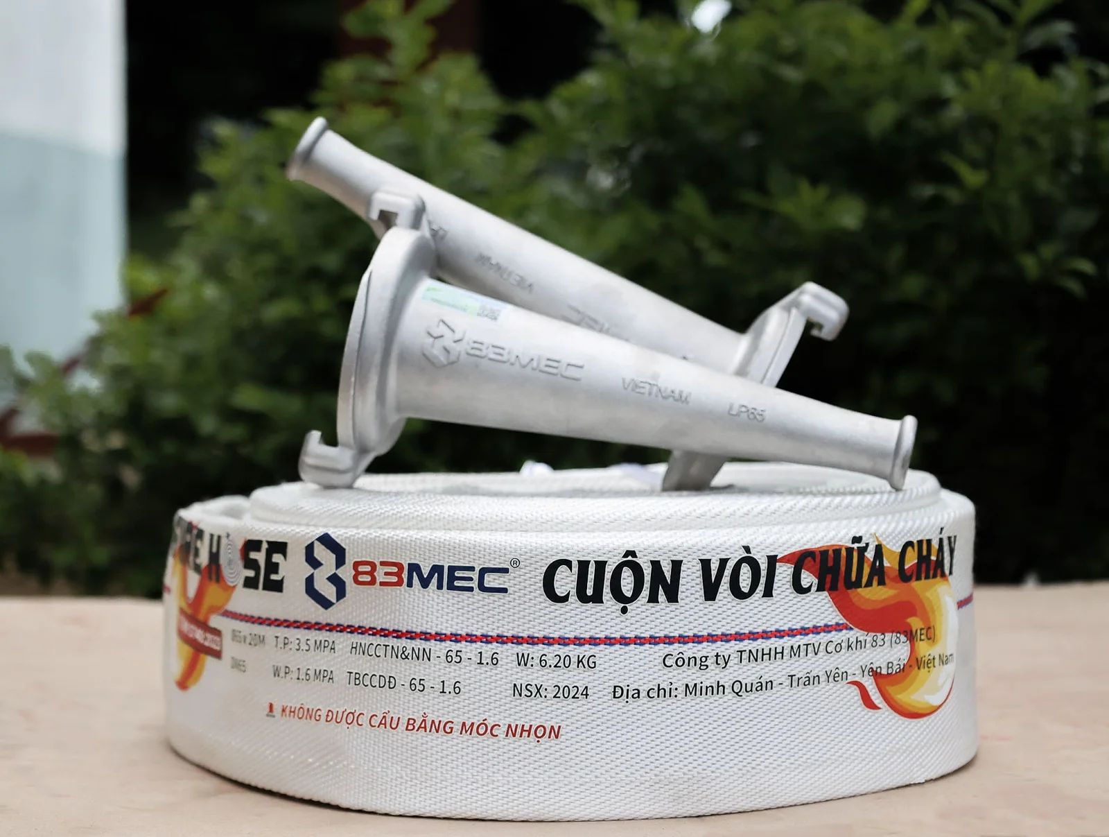 Cuộn vòi phun chữa cháy - Bộ Quốc Phòng