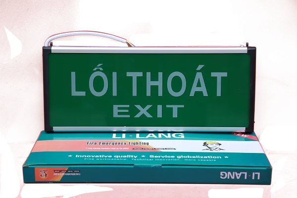 Đèn Exit thường loại 1 Lilang XF-BLZD-2LREL 3WA