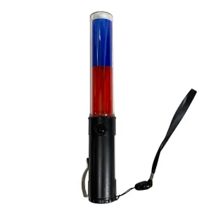 Gậy chỉ huy, gậy điều hướng giao thông 26cm 2 màu dùng sạc có còi