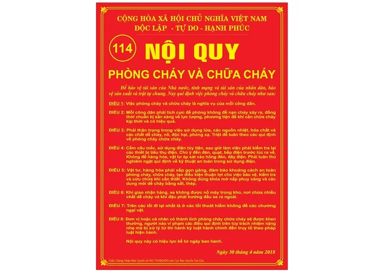Nội Quy , Tiêu lệnh pccc - Ảnh 5