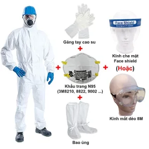 Bộ quần áo phòng dịch Vin-2000 Pro full set Level 3