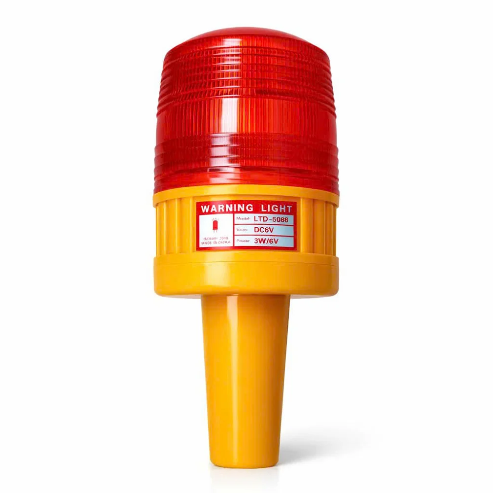 Đèn cảnh báo giao thông 5088 có còi loại cầm tay dùng pin - Ảnh 2