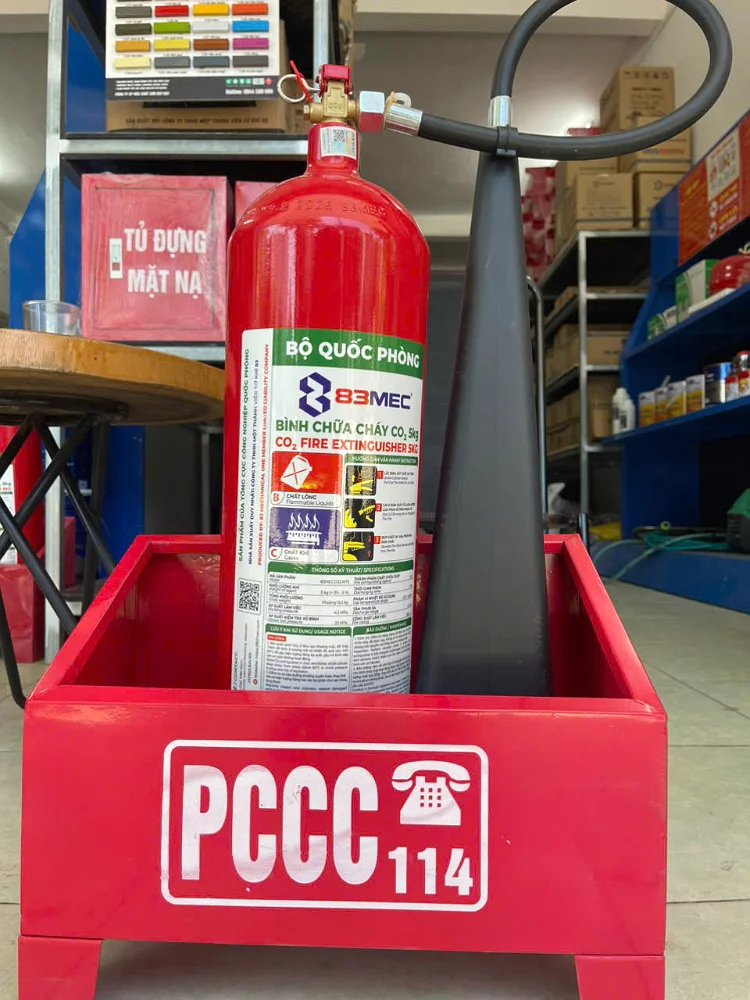 Bình chữa cháy khí CO2 5kg - Bộ Quốc Phòng